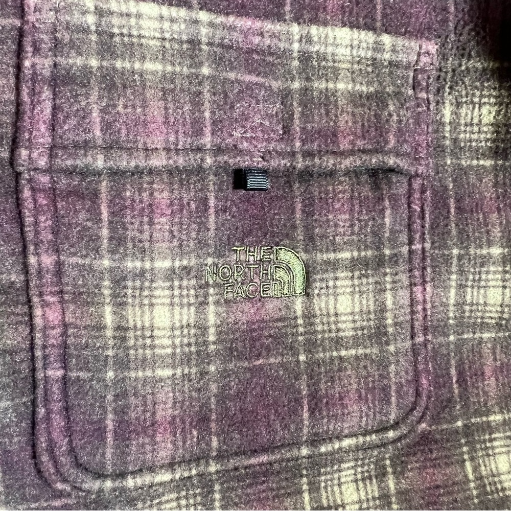 Vintage AUTHENTIC The North Face Plaid Fleece Vest EUC Like New Size Medium - Picture 4 of 12